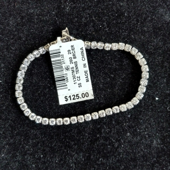Giani Bernini sterling and cz tennis bracelet. - Picture 1 of 2